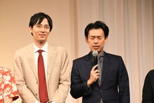 予選会場でよくさや香と一緒になり、「申し訳ないけどスベってくれと思ってしまう」というカベポスター浜田（右）。