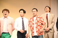 「M-1グランプリ2023」決勝進出者会見の様子。