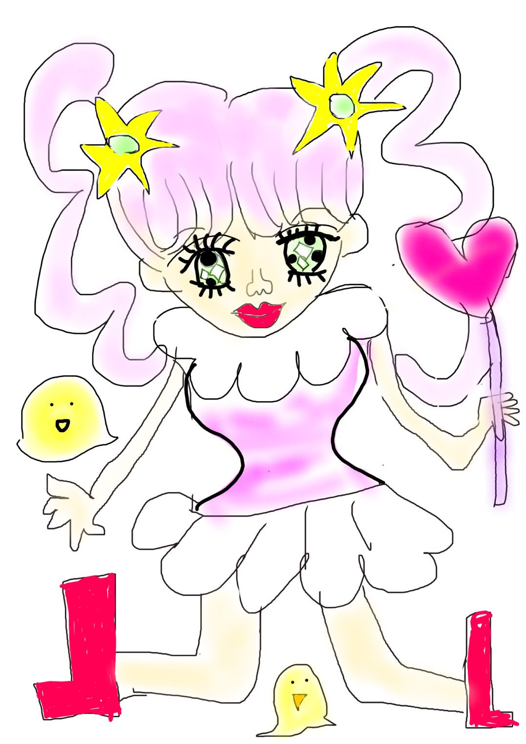 夢咲麗里杏。食いしん坊で元気いっぱい魔法少女。
