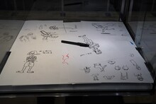 「三村マサカズ NFT ART COLLECTION ～三村アート1回なのか展」より、原画の一部。