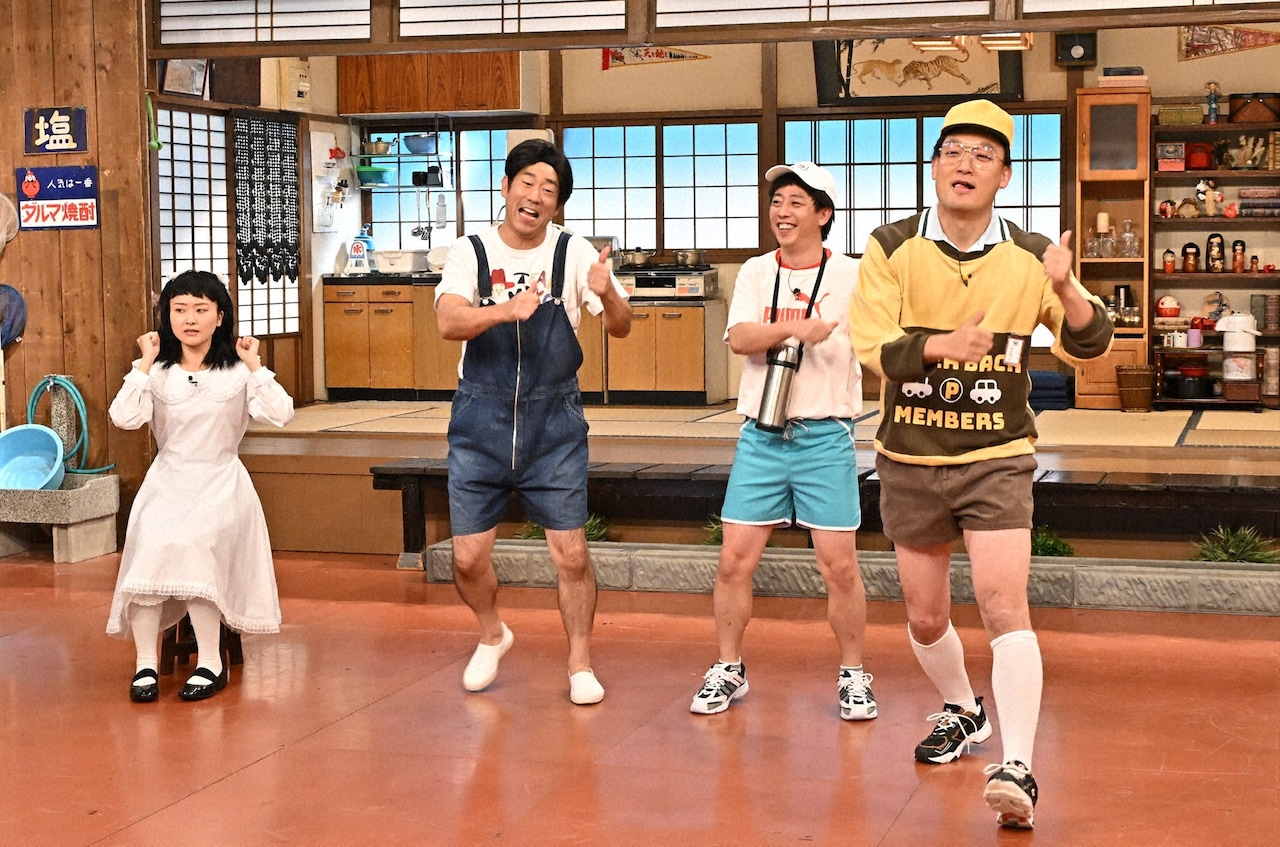 「バナナサンド」に出演する（左から）吉住、原口あきまさ、さらば青春の光・森田、みなみかわ。(c)TBS