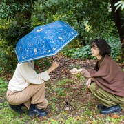 「ロングコートダディ 収納もらくちん 旅人気分の晴雨兼用折りたたみ傘」