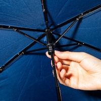 「ロングコートダディ 収納もらくちん 旅人気分の晴雨兼用折りたたみ傘」