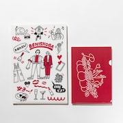 「何でもはさませてもらうわクリアファイルセットの会(紅しょうが)」