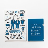 「何でもはさませてもらうわクリアファイルセットの会（ロングコートダディ）」