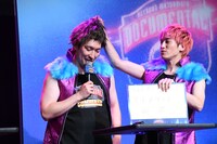 ウィッグを取られるEXITりんたろー。。