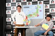 森田の勝利が決まった場面。