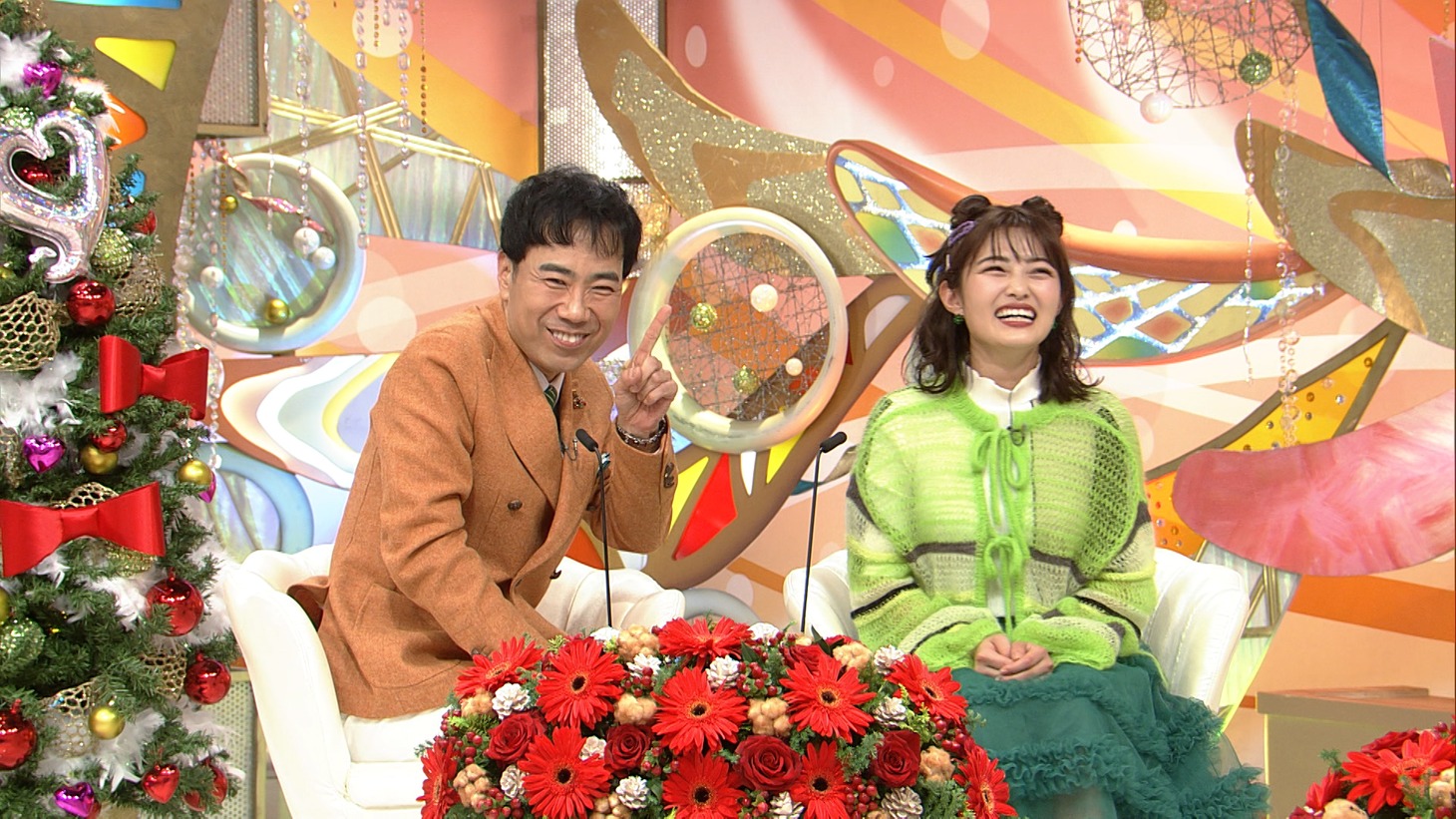 藤井隆と井上咲楽。(c)ABCテレビ