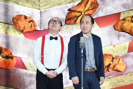 敗者復活戦が初めて行われるこの会場の大きさ、透け感のすごさに驚くトレンディエンジェル。