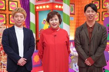 左からニューヨーク嶋佐、上沼恵美子、ニューヨーク屋敷。(c)読売テレビ