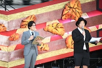 敗者復活戦の前説を務めたどりあんず。