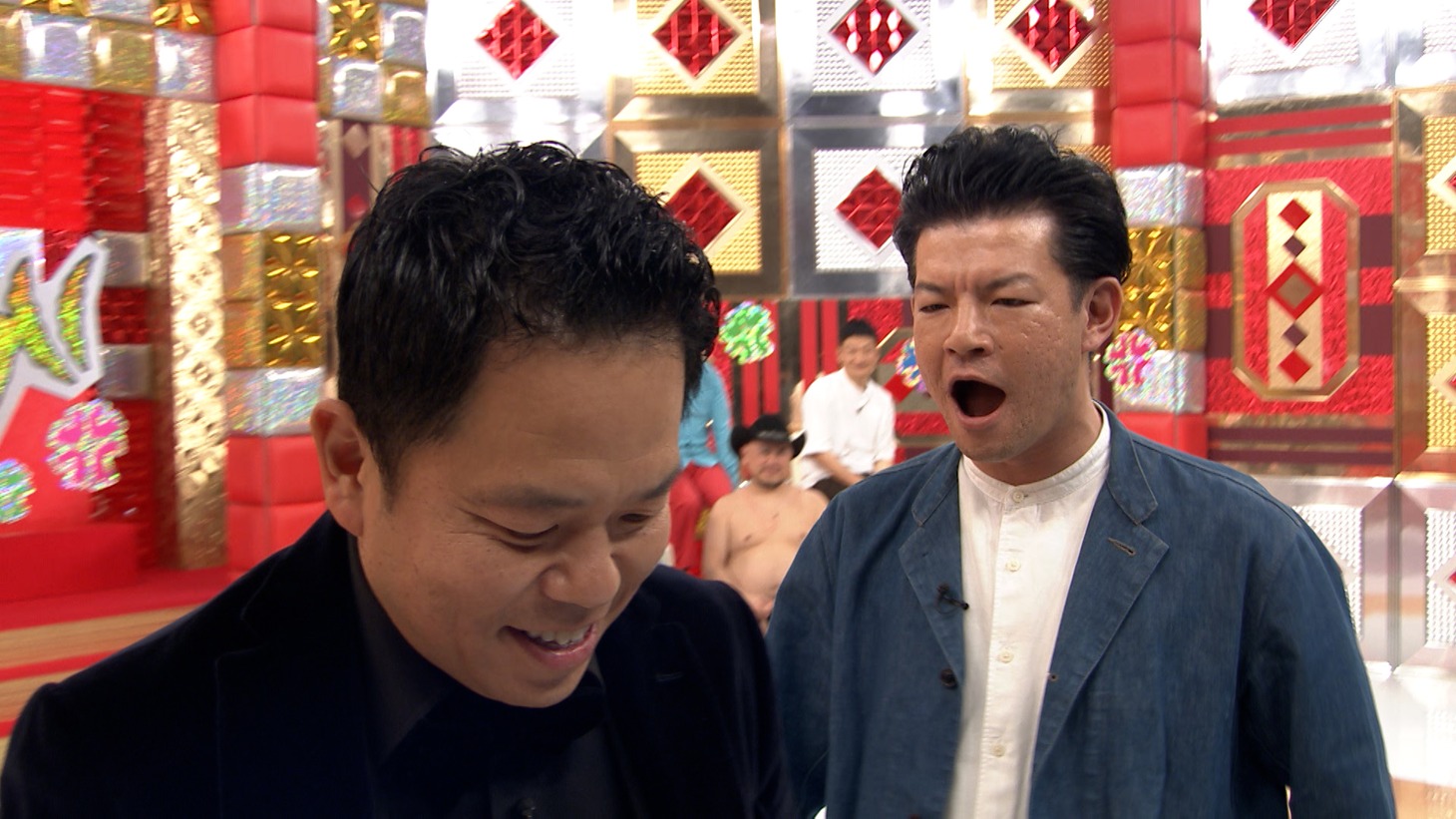 ダイアン津田とネコニスズ・ヤマゲン。(c)テレビ朝日
