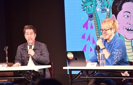 左から、ウエストランド井口、飯塚大悟。