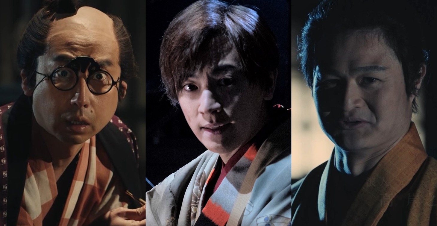 「スペシャルドラマ 必殺仕事人」への出演が発表された（左から）おいでやす小田、ヴァンビ、ティモンディ高岸。(c)ABCテレビ