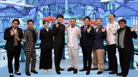 「ツッコミ芸人が本気でツッコんだ！ドッキリツッコミGP」の出演者たち。(c)フジテレビ