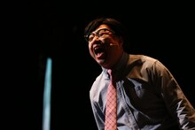 おいでやす小田のように叫ぶレイザーラモンRG。