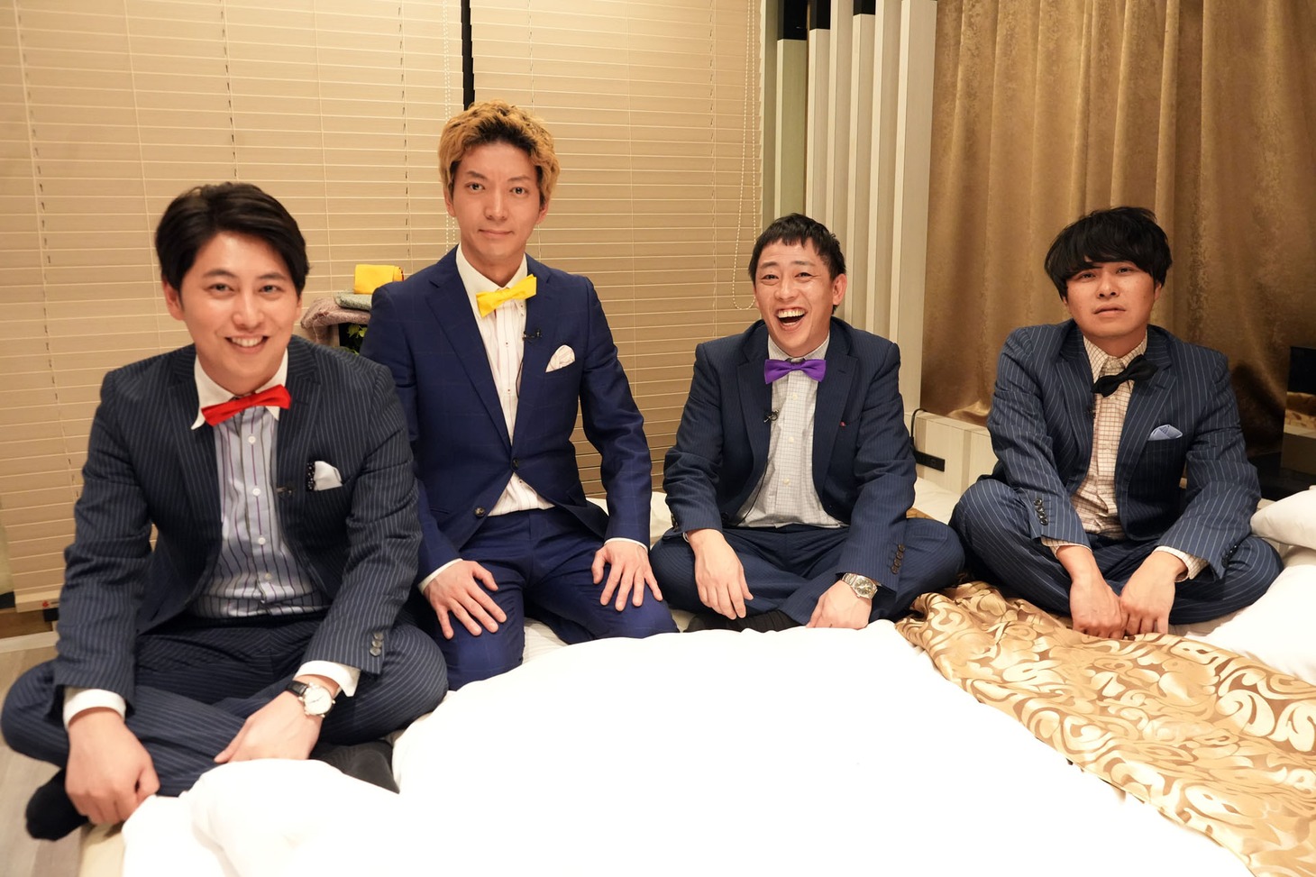 「アヤツリ・スクワッド」に出演するニューヨークとさらば青春の光。(c)テレ東