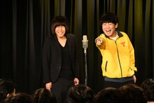 漫才の内容をしっかり説明するランジャタイ。