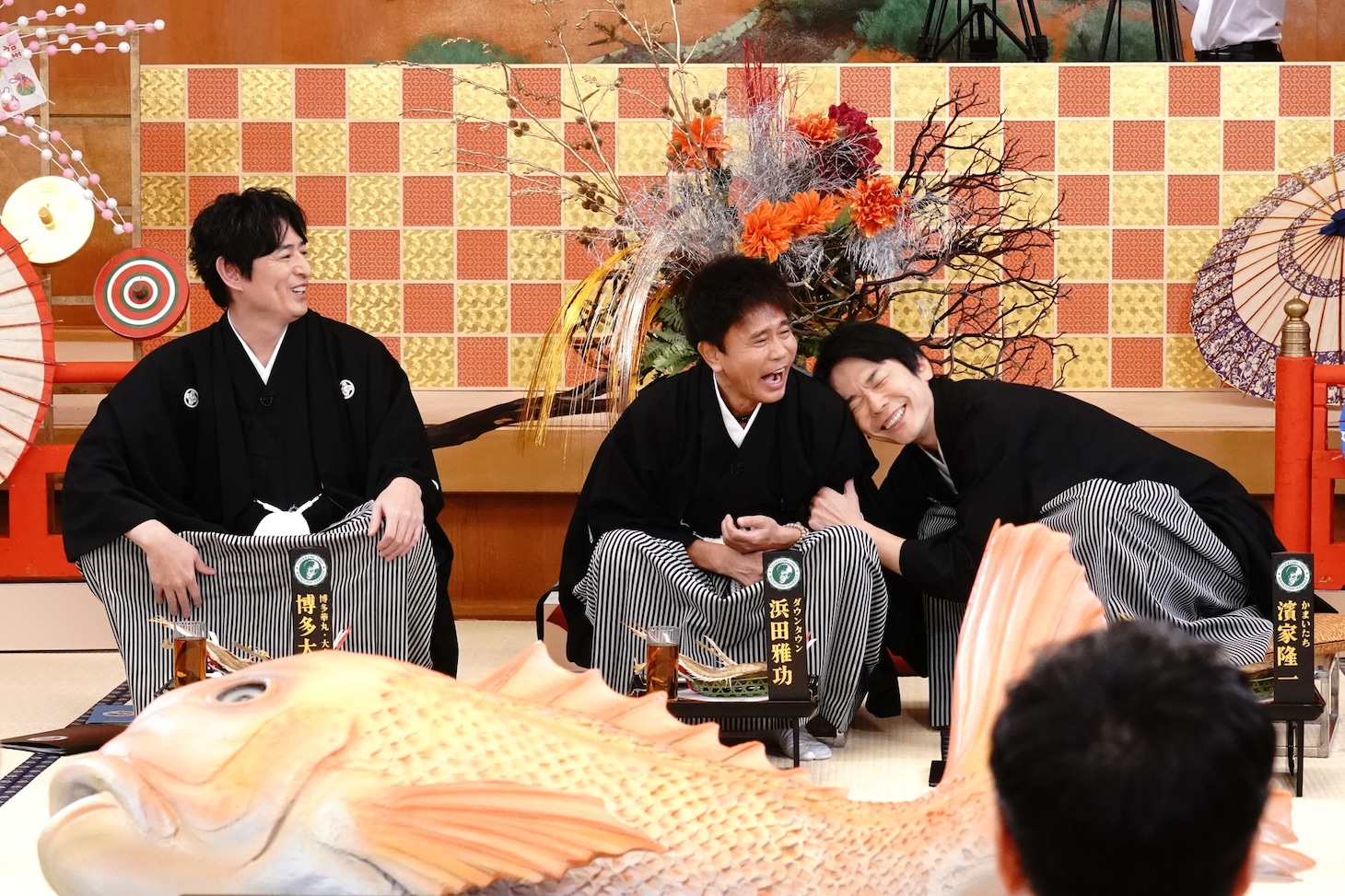 「浜田・大吉・濱家主催 新春ツッコミ芸人総会2024」のワンシーン。(c)読売テレビ