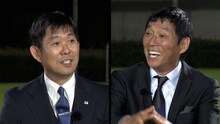 森保一と明石家さんま。(c)NHK