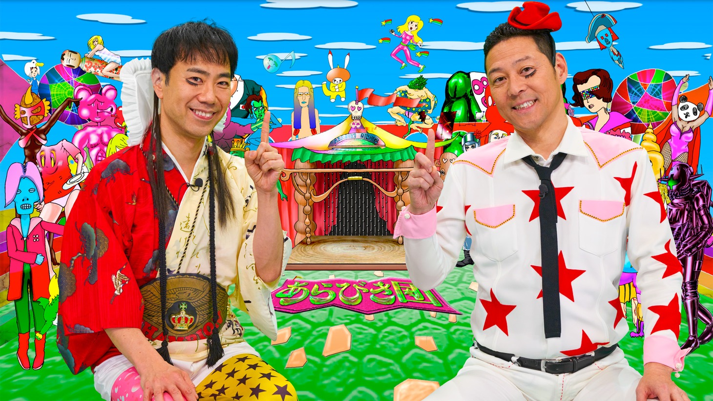 レフト藤井とライト東野。(c)TBS