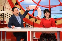 左から東野幸治、中島めぐみアナウンサー。(c)関西テレビ