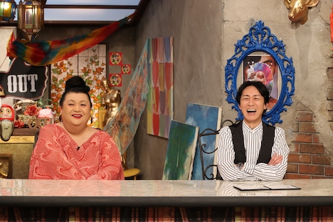 マツコ・デラックスとナインティナイン矢部。(c)フジテレビ