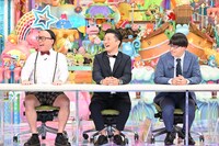 左から、トレンディエンジェルたかし、キクチウソツカナイ。、寺田寛明。(c)テレビ朝日