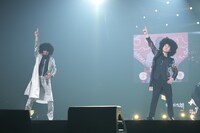 左から、ダンス☆マン、南原清隆。