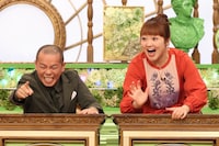 左から、タカアンドトシ・トシ、柳原可奈子。(c)フジテレビ