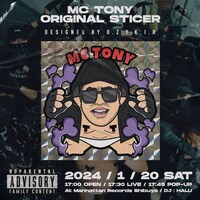 MC TONYのステッカーは500円。