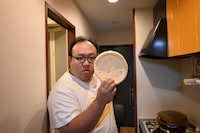 今回使うのは市販の生地。（撮影：檜原洋平）