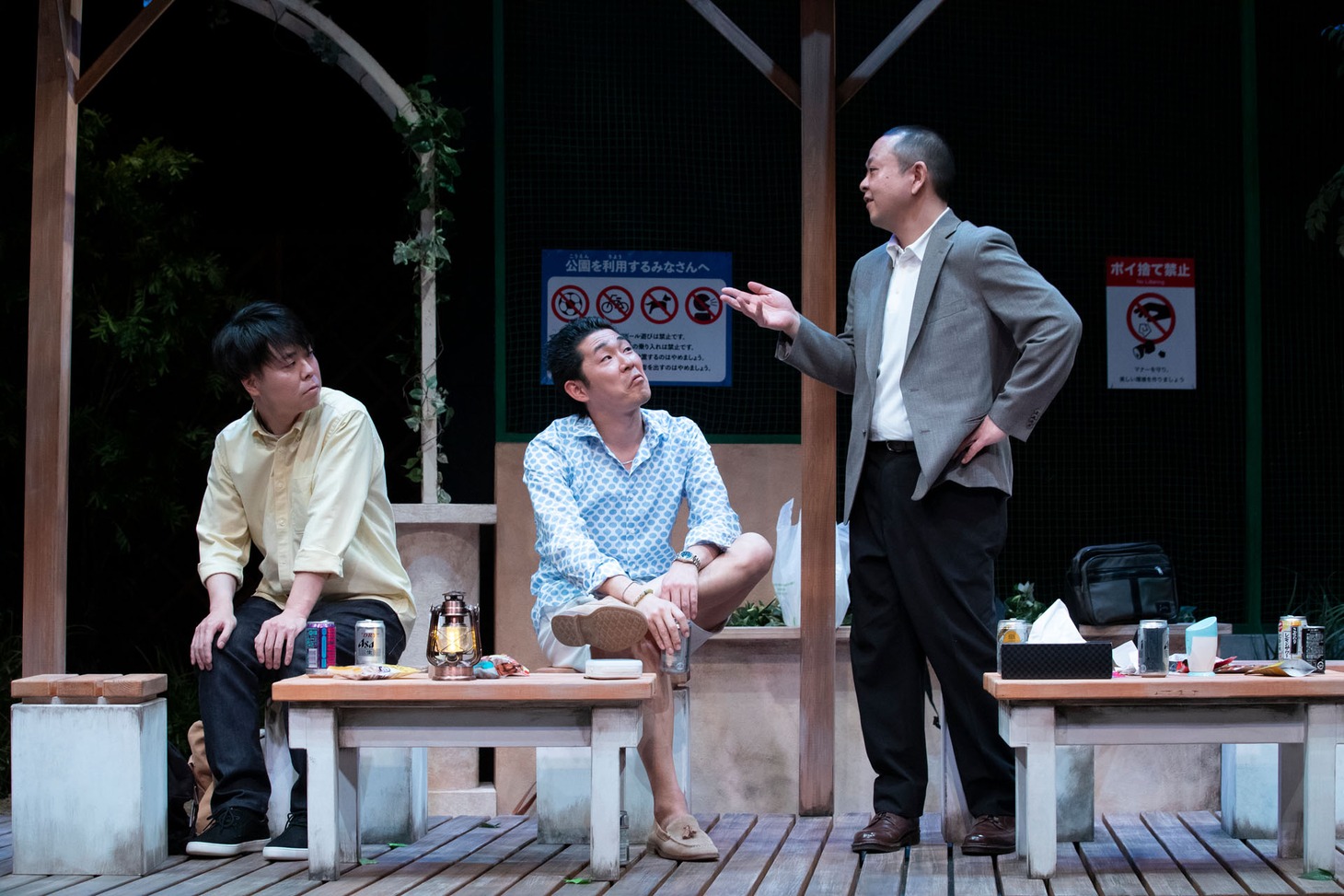 メトロンズ第6回公演「寝てるやつがいる！」ゲネプロの様子。（撮影：ワタナベミカ）