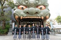 漫才ブーム10年間ツアー発表記者会見の様子。