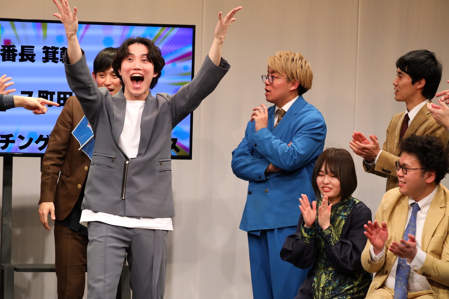 「ジンゲキの4年目を1時間で振り返るライブ」の様子。