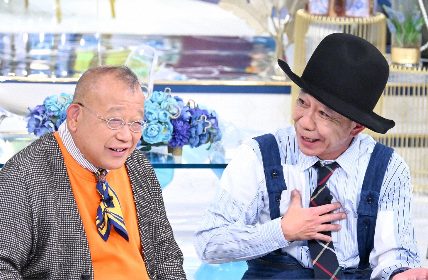 笑福亭鶴瓶と木梨憲武。(c)TBS