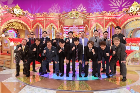 テレビ朝日65周年特番「MC芸人・奇跡の一夜 よくぞ集まったSP!!」第2部の出演者たち。(c)テレビ朝日