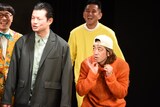 「仲村トオルと江口洋介」と言われる（左から）ネコニスズ・ヤマゲン、プー＆ムーおさむ。