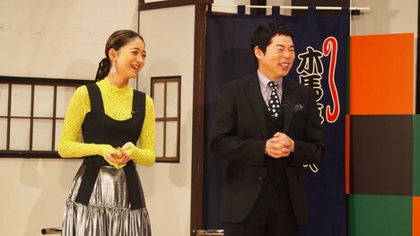 左から、みちょぱ、今田耕司。(c)メ~テレ