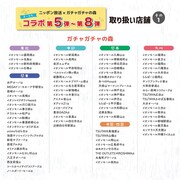 「オールナイトニッポン」と「ガチャガチャの森」のコラボグッズ取り扱い店舗。