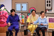 左から博多華丸・大吉、ナインティナイン岡村。(c)関西テレビ