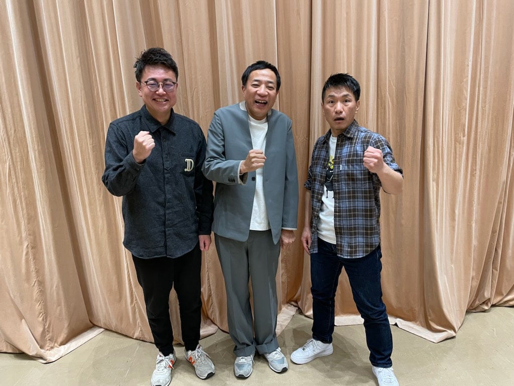 左から銀シャリ橋本、ナイツ塙、ますだおかだ増田。