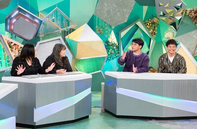 さや香がゲスト出演する「やすとものいたって真剣です」のワンシーン。(c)ABCテレビ