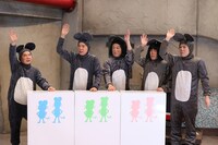 （左から）たなチュー、ぴかり、永野ねずみ、伊藤ねずみ、国崎ねずみ。(c)TITAN/TOPICS/フジテレビ