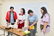 博多華丸との中継コーナーにも登場したぼる塾。（写真提供：吉本興業）