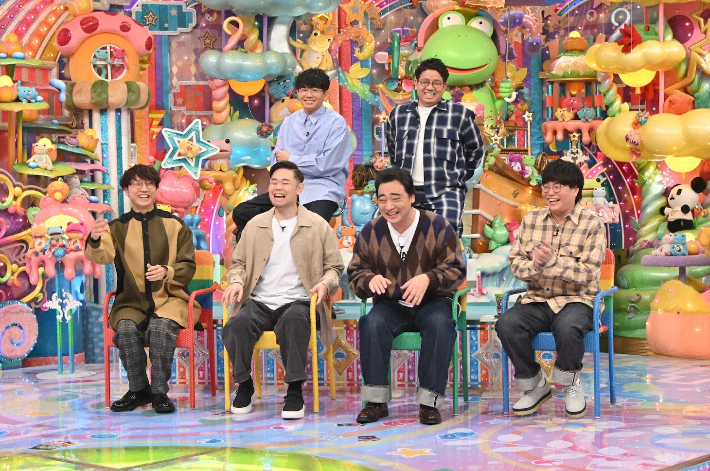 「ひんしゅく体験！ ナダル・アンビリバボー」のゲストたち。(c)テレビ朝日
