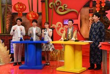 左からさや香、渋谷凪咲、かまいたち。(c)関西テレビ