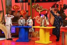 左からさや香、渋谷凪咲、かまいたち。(c)関西テレビ