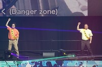 「路上教習のダウンヒラー “J”」より。左からマツモトクラブ、錦鯉・渡辺。(c)日本テレビ