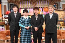 左から羽鳥慎一、ホラン千秋、くりぃむしちゅー。(c)日本テレビ